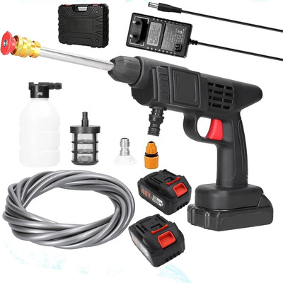 NRG Double Battery 48V Rechargeable Electric, Car Washer Gun (1 Set) Pressure Washer
