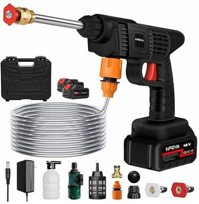 KINGFORU (Double_Battery) Cordless Portable Wireless Pressure Washer Gun 48V Spray Gun