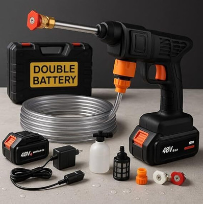 AONEPTER Portable Pressure Washer Gun with Rechargeable 12000Mah 2* Battery 48V Pressure Washer