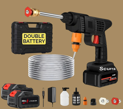 SELVIE High Pressure Car Bike Washer Gun (Double Battery) Pressure Washer