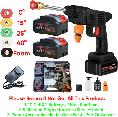 Washify Double Battery Wireless High Pressure Car Washer Car Cleaning 48V Rechargeable Pressure Washer