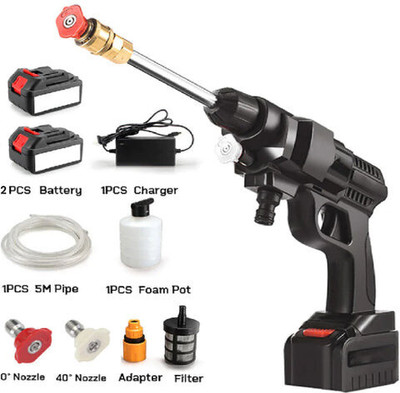 KINGFORU Handheld Electric Water Gun ,Portable Gun with 2 Rechargeable Batteries Pressure Washer