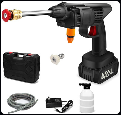Yogmaan High Pressure Car Washer, Cordless 48V Powerful Washer, 2 Battery-A Spray Gun