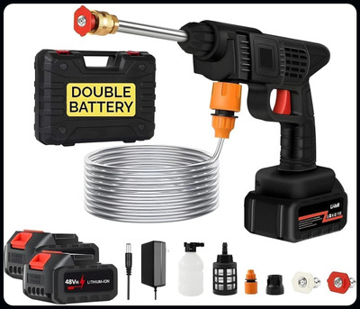 Yogmaan Cordless Portable Wireless Pressure Washer Gun 48V 12000mah High Pressure Gun-A Pressure Washer