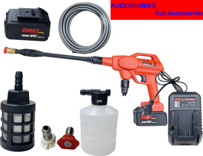 OMXE Cordless Portable Car Washer (24Vx2) Dual battery High Pressure Cleaner Machine Pressure Washer