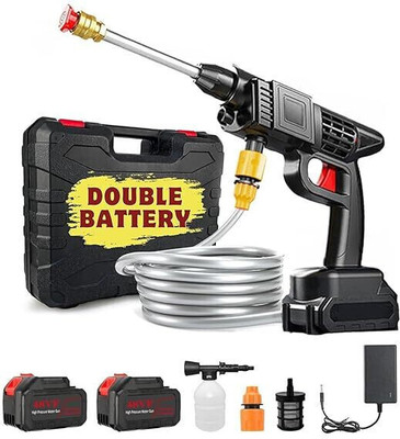 Sontox 48V Portable Cordless Pressure Washer Gun With Rechargeable 2 Battery Spray Gun