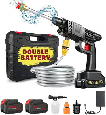 Scurra Wireless High Pressure Car Bike Washer Spray Gun (Double Battery) Pressure Washer