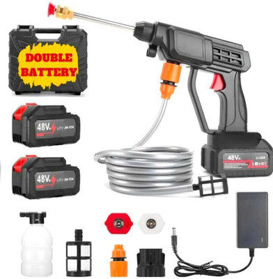 KINGFORU Cordless Portable Nail Drill Wireless Pressure Washer Gun 48V 12000mah Pressure Washer