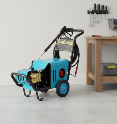 SHIV SHAKTI GARAGE EQUIPMENTS 4 HP Automatic High-Pressure Car Washer with Wheels Pressure Washer