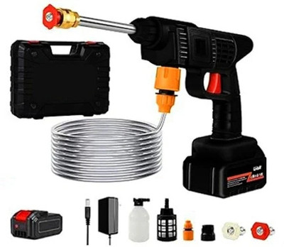 EASYCART Portable Rechargeable 425PSI Car Washer High Pressure Gun With Adjustable Nozzle Pressure Washer