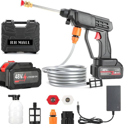 RH MALL Car Washer Gun-Wireless High Pressure Car Washer & Car Cleaning 48V Rechargeable Pressure Washer