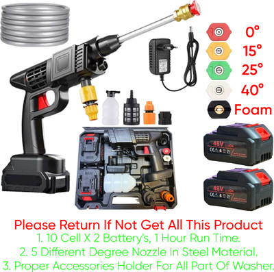 Washify (Double Battery) Cordless Portable Wireless Pressure Washer Gun 48V Pressure Washer