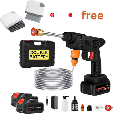 BHAVSHATRI High Pressure Car Bike Washer Machine (Double Battery) Pressure Washer