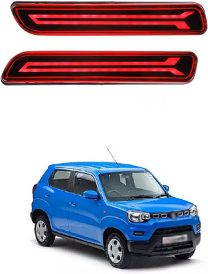 GONAMA Car Reflector Light Led Brake Light for Bumper Rear, Back Suitable Ma-ru-ti sg9 Car Reflector Light(Red)
