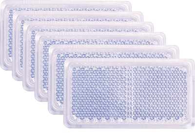 Allpartssource Reflex Reflector White 10 Car Reflector Light(White)