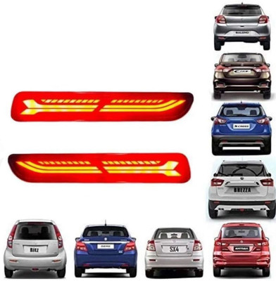 Xtreme Maruti Suzuki Rear Bumper LED Reflector Type - i Imported Quality (Waterproof) Car Reflector Light(Red)