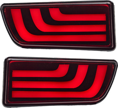 COLOURLINE Bumper Led Car Reflector Light-Scorpio C Non-Matrix Car Reflector Light(Red)