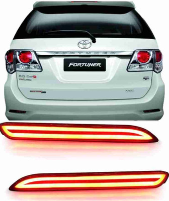 Starleo Fortuner Bumper Reflector Light BType Car Reflector Light(Red, Yellow)