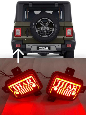 DDA ENTERPRISES led rear reflector light matrix+scan fuction for mahindra thar 2020 (4wire 2pcs) Car Reflector Light(Red)