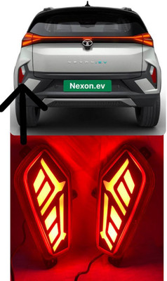 DDA ENTERPRISES led rear reflector light with matrix+ scan for TATA NEXON 2021-2023 TYPE-D Car Reflector Light(Red)