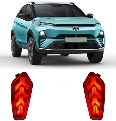 JUST MOD Tata Nexon 2023 Matrix Reflector with Scan + Running Indicator Type - C Car Reflector Light(Red)