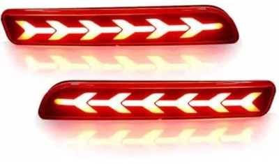 INDMOTIVE Swift Reflector 2024 Model D (MATRIX) Car Rear Bumper LED Light Car Reflector Light(Red)