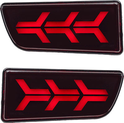 GONAMA Car LED Reflector with Matrix Scanning Function suitable for SCOR PIO (a) Car Reflector Light(Red)