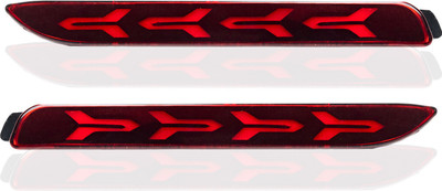 COLOURLINE Bumper Led Car Reflector Light-Innova F Non-Matrix Car Reflector Light(Red)