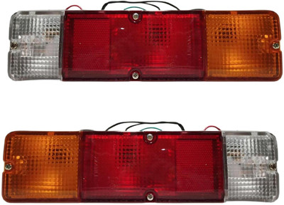 KDT Taillight/Back light for Maruti Gypsy (Right & Left Side) PAIR 1985-2019 Car Reflector Light(Red)