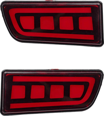 COLOURLINE Bumper Led Car Reflector Light-Scorpio D Non-Matrix Car Reflector Light(Red)