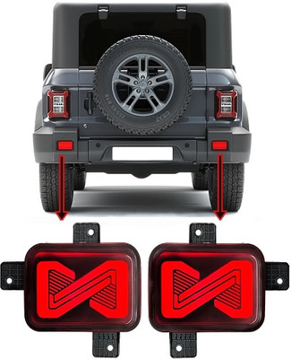 GONAMA Rear Bumper Led X Reflector/DRL For TH_ AR with Matrix Indicator Car Reflector Light(Red)