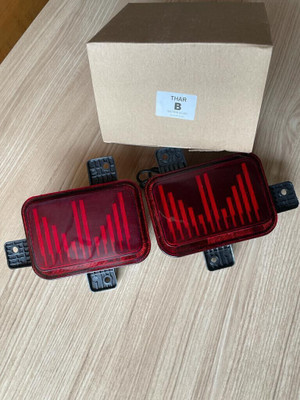 GONAMA Bumper Led Car Reflector Light-TH_ AR B License Plate Light Car LED for Mahindra (12 V, 12 W)(Thar, Pack of 2)