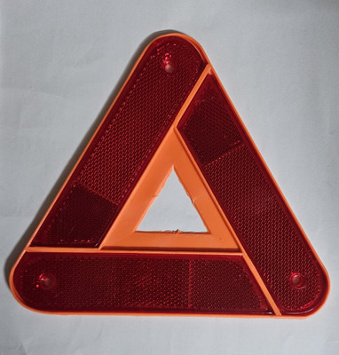 GUIDEAUTOPARTS REFLECTIVE EMERGENCY A WARNING TRIANGLE 444 no Car Reflector Light(Red)