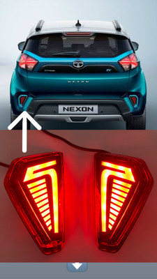 DDA ENTERPRISES REAR REFLECTOR LED WITH RUNINNG MATRIX INDICATOR & FOR NEXON 2021-23 (2PCS) Car Reflector Light(Red)