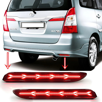 GONAMA Premium Car Reflector (Taiwan Quality) Arrow Design Led Brake Light Car Reflector Light(Red)