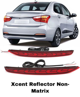 JUST MOD Xcent car 2 Function Non Matrix Rear Bumper Led Car Reflector Light(Red)