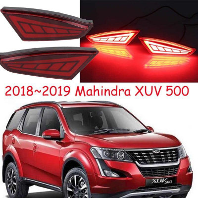 Bubu Car rear reflector bumper DRL brake led light for xuv 500 (Matrix) Car Reflector Light(Red)