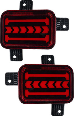 GONAMA TH_ AR REAR REFLECTOR LIGHT/TH_ AR BUMPER LIGHT (set of 2) WITH INDICATOR Car Fancy Lights(Red)