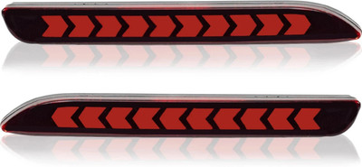 GONAMA Bumper LED Reflector Light for Inn_ ova A, Non-Matrix Car Reflector Light(Red)