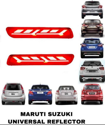CARMOD Suzuki Rear Bumper Led Reflector Light 2 Function ( Non- Matrix) Type - D Car Reflector Light(Red)