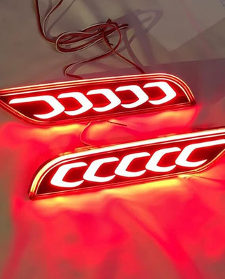 DDA ENTERPRISES led reflector COMPATIABLE Hyundai Creta 2018-2019 Set of (2pcs) Car Reflector Light(Red)