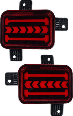 COLOURLINE THAR REAR REFLECTOR LIGHT/THAR BUMPER LIGHT (set of 2) WITH INDICATOR Car Reflector Light(Red)