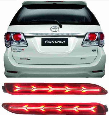Starleo Car Bumper Reflector light Car Reflector Light(Red, Black)