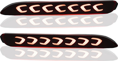GONAMA Bumper Led Car Reflector Light-Inn_ ova D Non-Matrix Car Fancy Lights(Red)