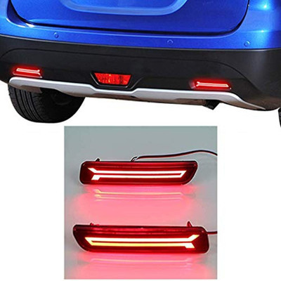 GONAMA Reflector Matrix with Running indicator imported Quality waterproof Car Reflector Light(Red)