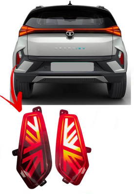 JUST MOD Tata Nexon 2023 Matrix Reflector with Scan + Running Indicator Type - B Car Reflector Light(Red)