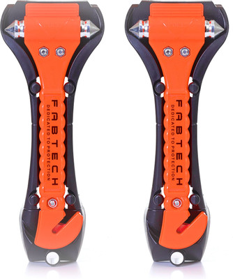 FAB TECH Seat Belt Cutter |Vehicle Window Glass Breaker|Emergency Escape Tool Pack of 2 Car Safety Hammer