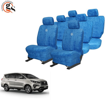 GSE Cotton Car Seat Cover For Toyota Innova Crysta(All Detachable Headrest, Split Back Seat, With Back Seat Arm Rest, 8 Seater, 2 Back Seat Head Rests)