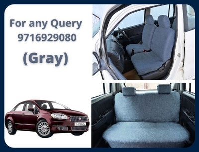 Chiefride Cotton Car Seat Cover For Fiat Linea(All Detachable Headrest, With Back Seat Arm Rest, 5 Seater, 2 Back Seat Head Rests)