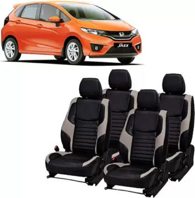 autodesign PU Leather Car Seat Cover For Honda Jazz(Front Detachable Headrest, Mono Back Seat, Without Back Seat Arm Rest, 5 Seater, 2 Back Seat Head Rests)